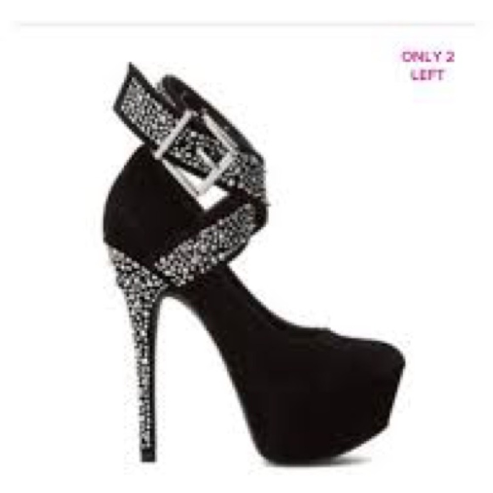 Cassy” Ankle Strap Spike Studded Heels 8